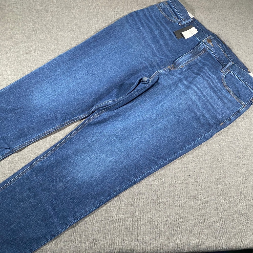 NWT Banana Republic Slim Fit Jeans Mens 42x32 Blue Mid Rise Stretch Medium Wash